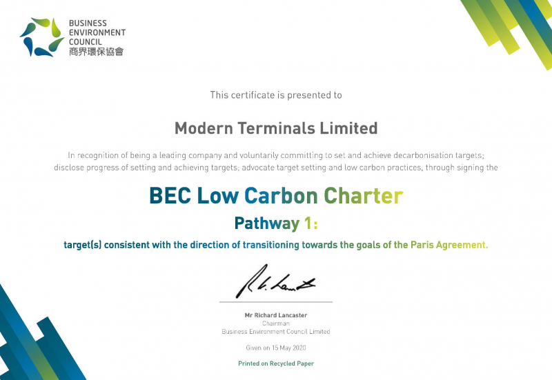 20200519_BEC LCC Certificate_Modern Terminals Limited